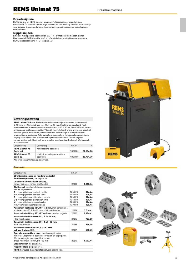 REMS Hoofdcatalogus Buisverwerking NR.: 20322 - Seite 43