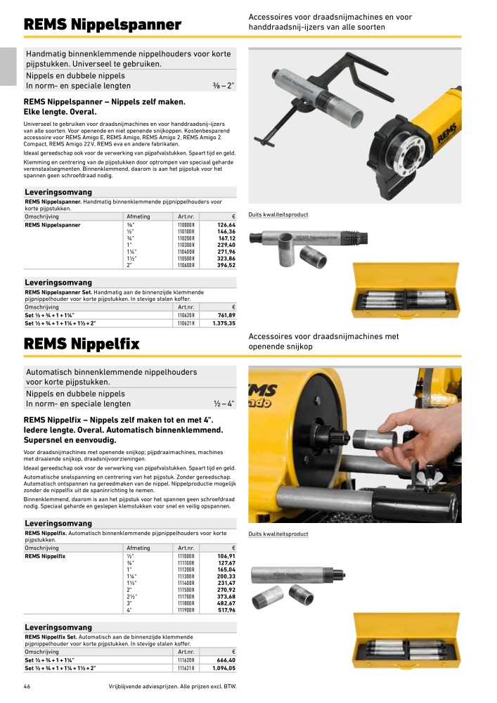 REMS Hoofdcatalogus Buisverwerking NR.: 20322 - Pagina 46