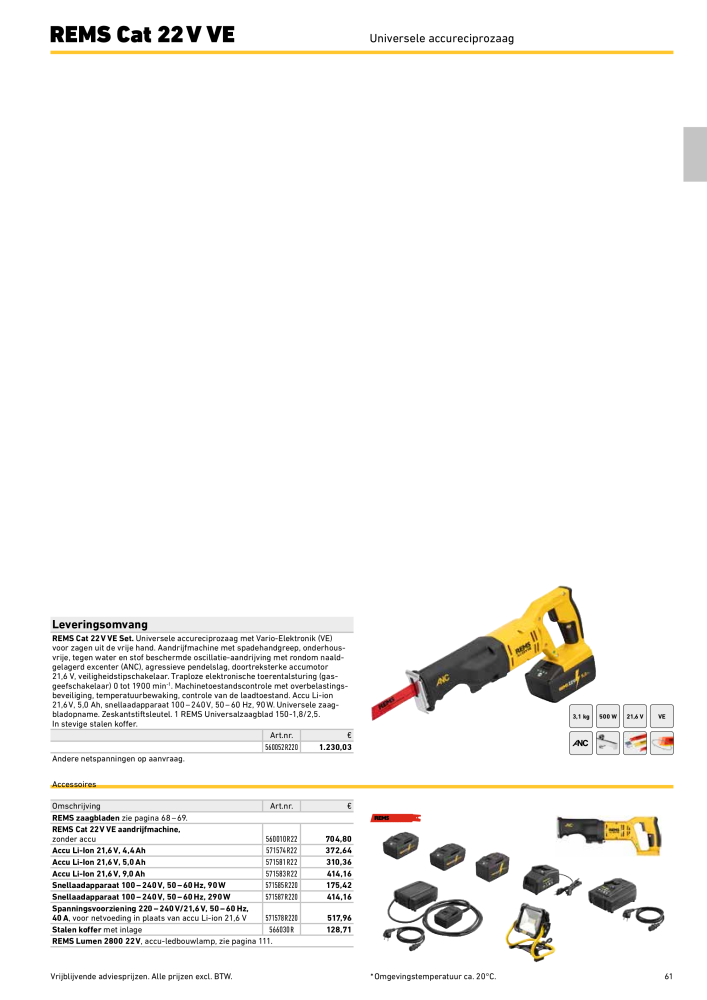 REMS Hoofdcatalogus Buisverwerking NR.: 20322 - Pagina 61