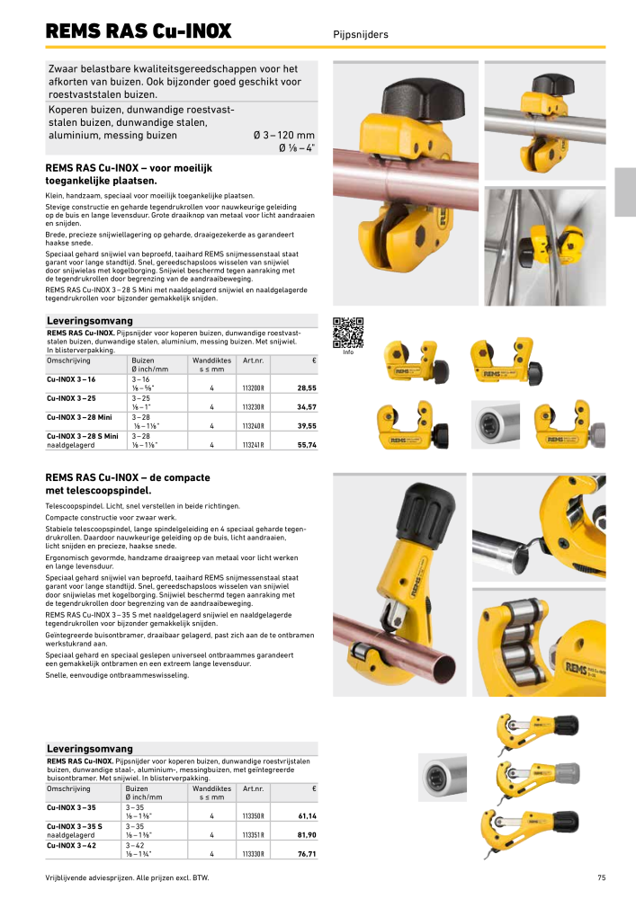 REMS Hoofdcatalogus Buisverwerking NR.: 20322 - Pagina 75