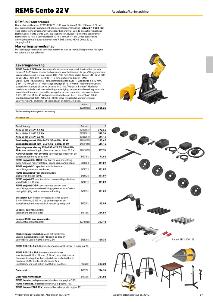 REMS Hoofdcatalogus Buisverwerking NR.: 20322 - Pagina 87