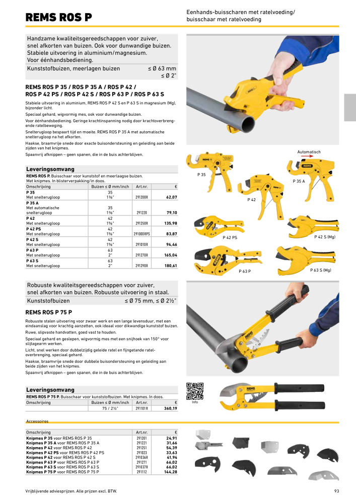 REMS Hoofdcatalogus Buisverwerking NR.: 20322 - Pagina 93