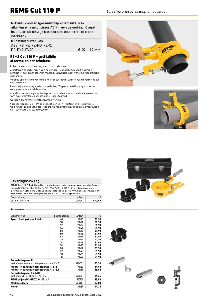 REMS Hoofdcatalogus Buisverwerking NR.: 20322 - Seite 94