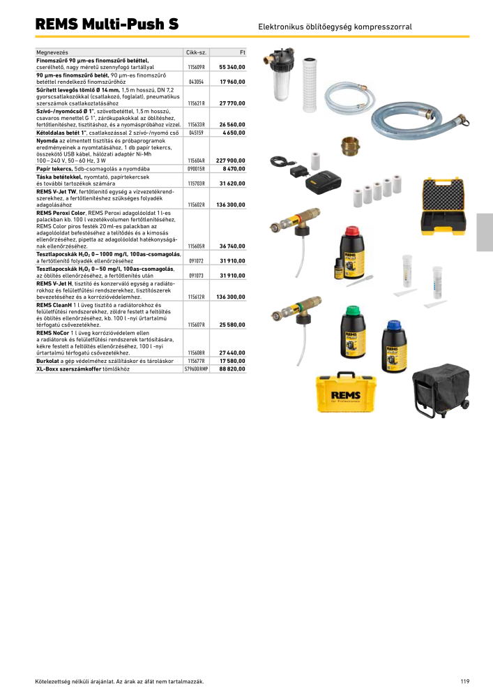 REMS Főkatalógus csőfeldolgozás NR.: 20324 - Pagina 119