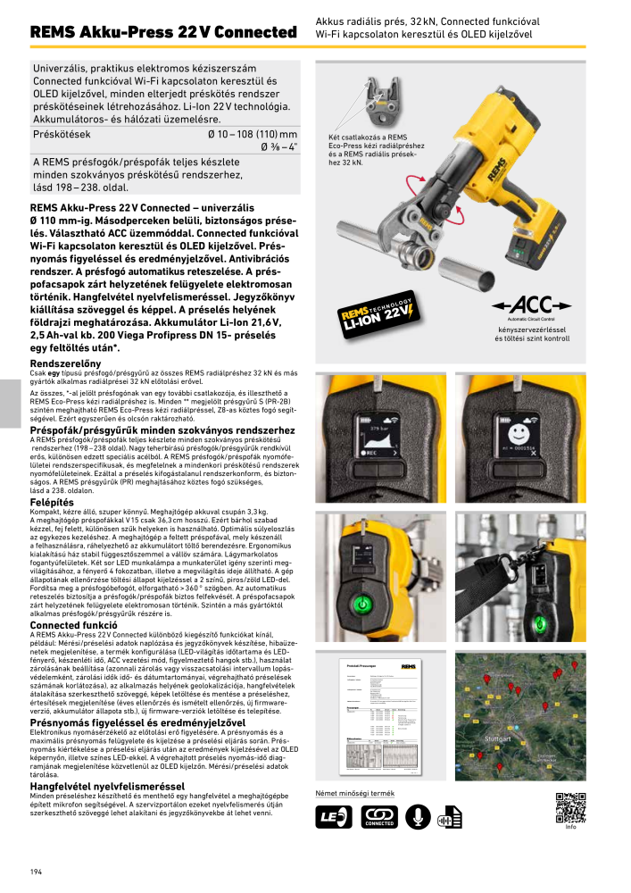REMS Főkatalógus csőfeldolgozás Nº: 20324 - Página 194