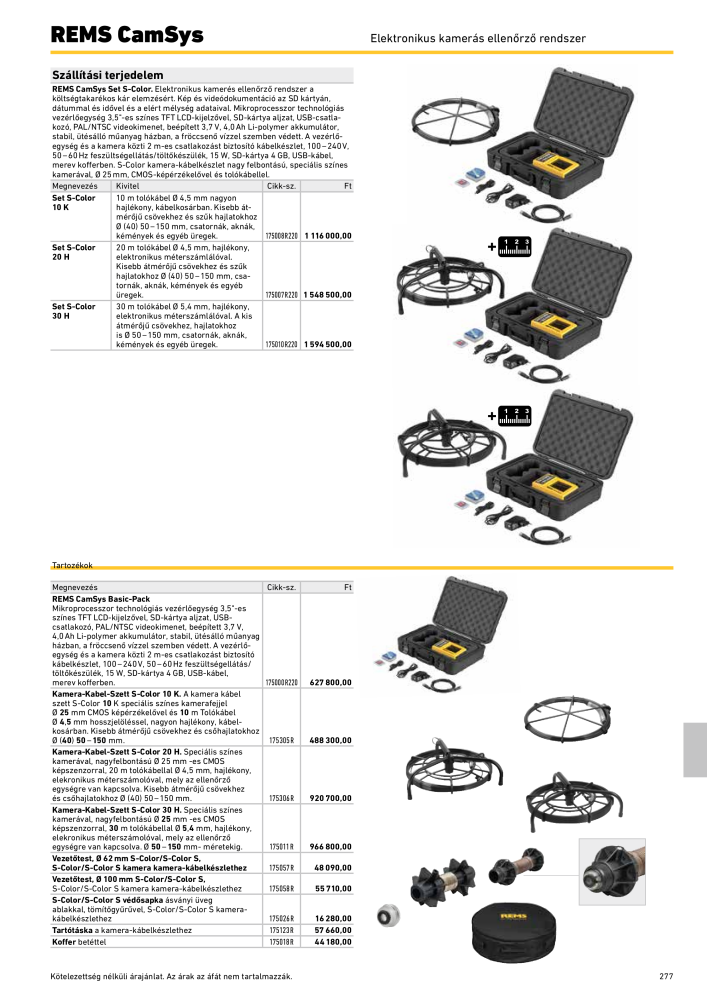 REMS Főkatalógus csőfeldolgozás Nº: 20324 - Página 277