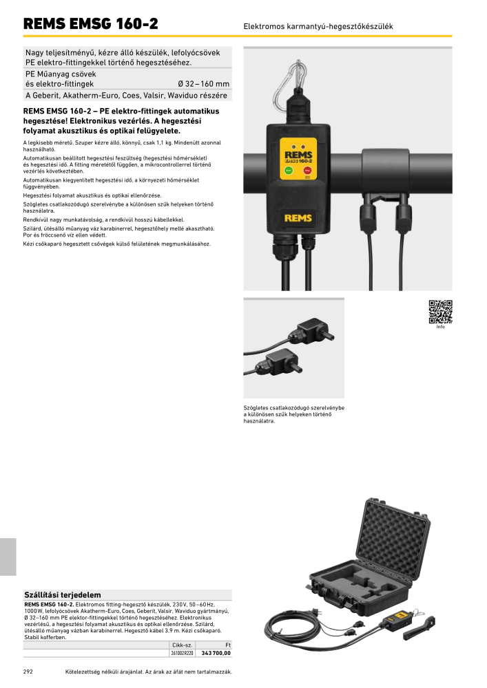 REMS Főkatalógus csőfeldolgozás NR.: 20324 - Seite 292