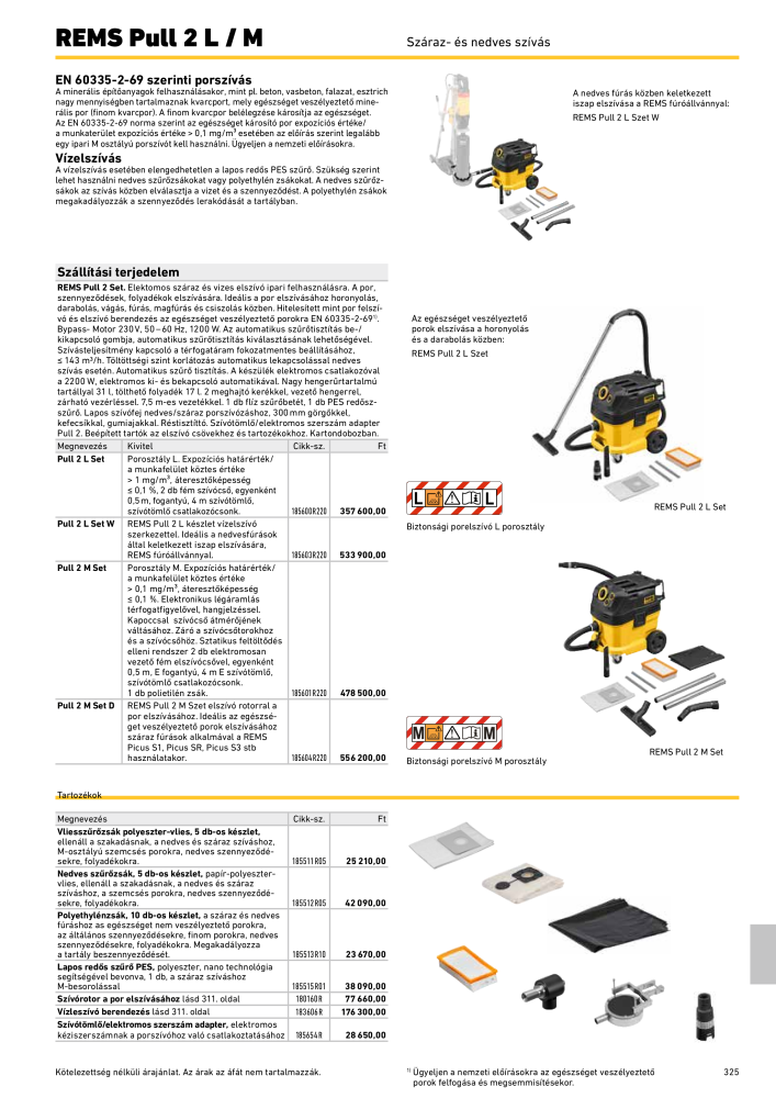 REMS Főkatalógus csőfeldolgozás NR.: 20324 - Pagina 325