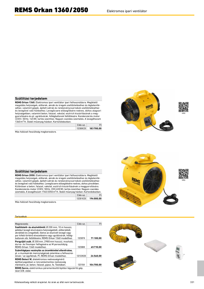 REMS Főkatalógus csőfeldolgozás Nº: 20324 - Página 331