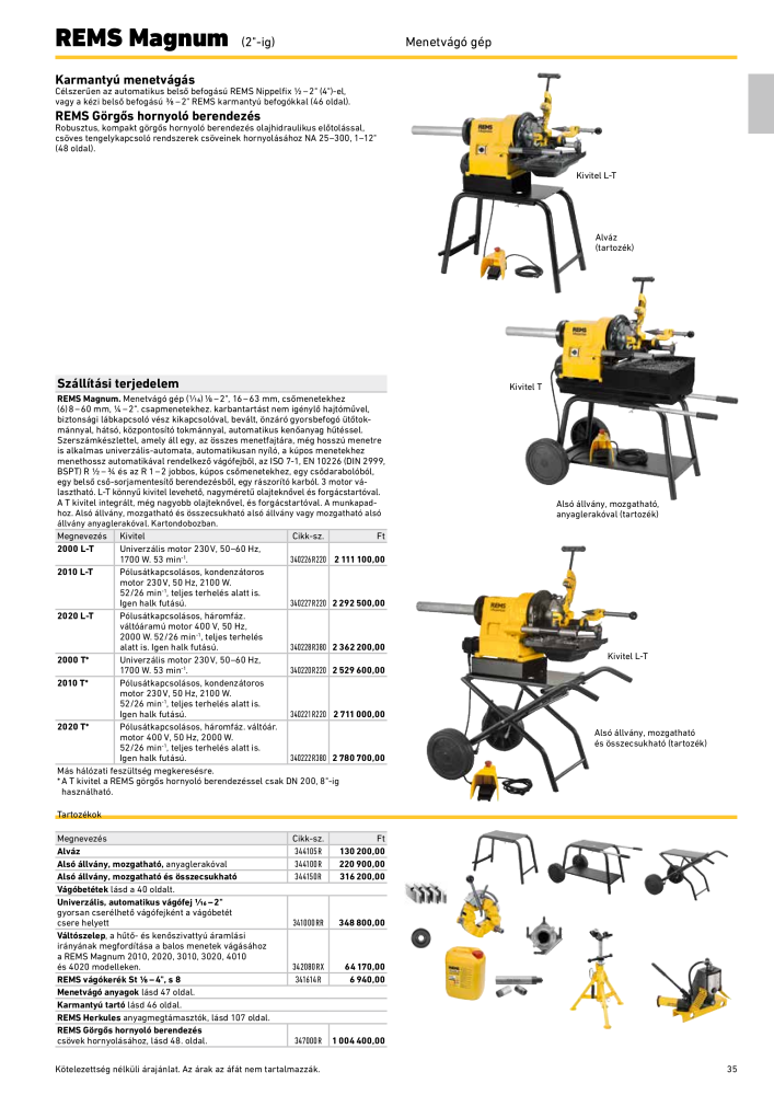 REMS Főkatalógus csőfeldolgozás NR.: 20324 - Pagina 35