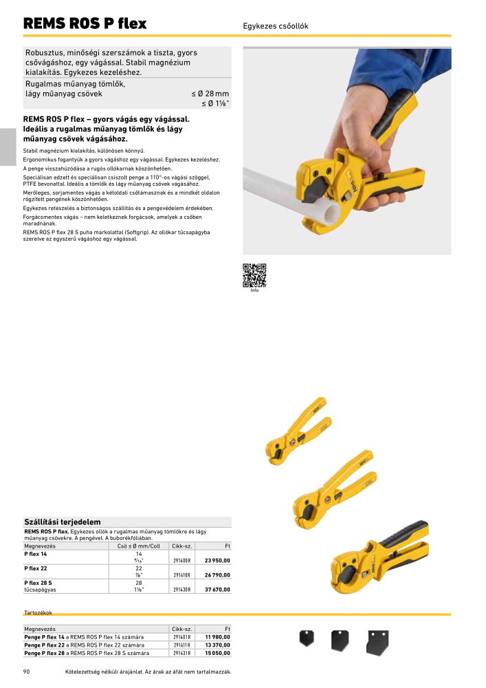 REMS Főkatalógus csőfeldolgozás NR.: 20324 - Pagina 90