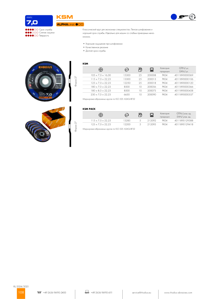 RHODIUS головний каталог Nº: 20333 - Página 108