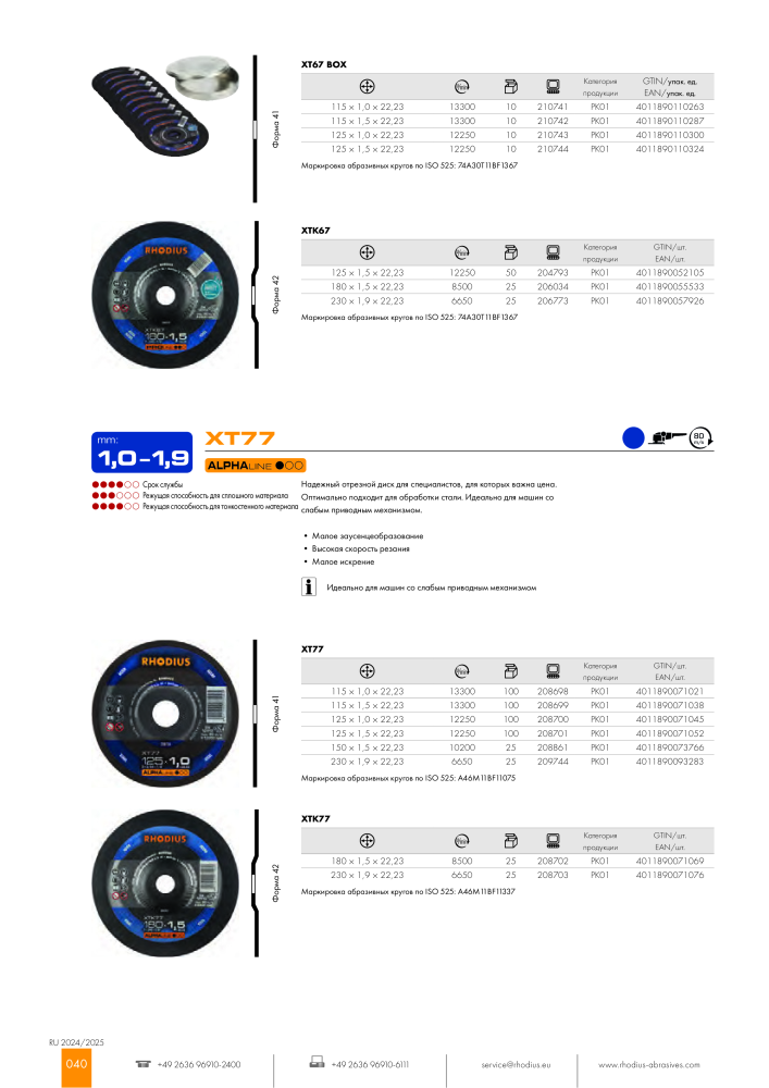 RHODIUS головний каталог Nº: 20333 - Página 40