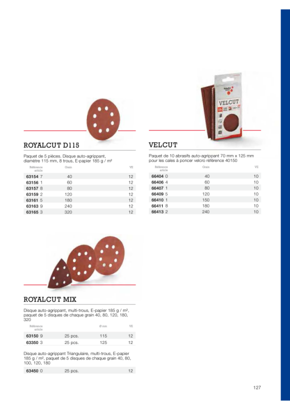 Schuller Eh klar 25 Royalcut D225 P80 Klettdisketten 63557