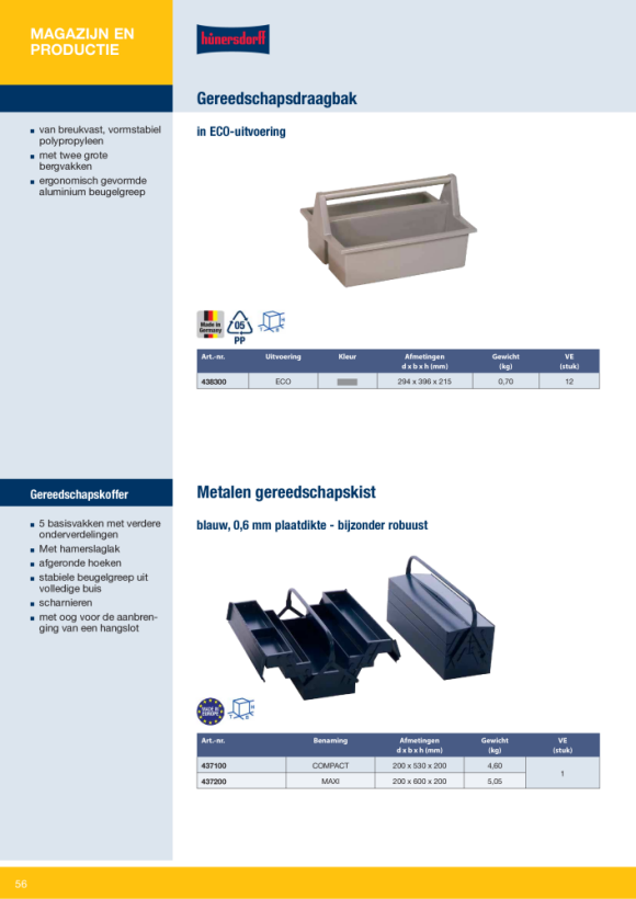 Hünersdorff Industrie-Eimer 17 L, rund mit Ausguss,schwarz, HDPE 942200