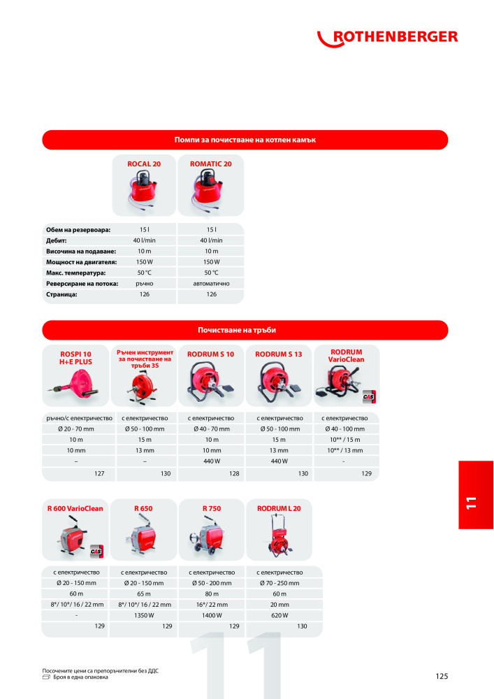 Rothenberger Основен каталог Č. 20355 - Strana 125