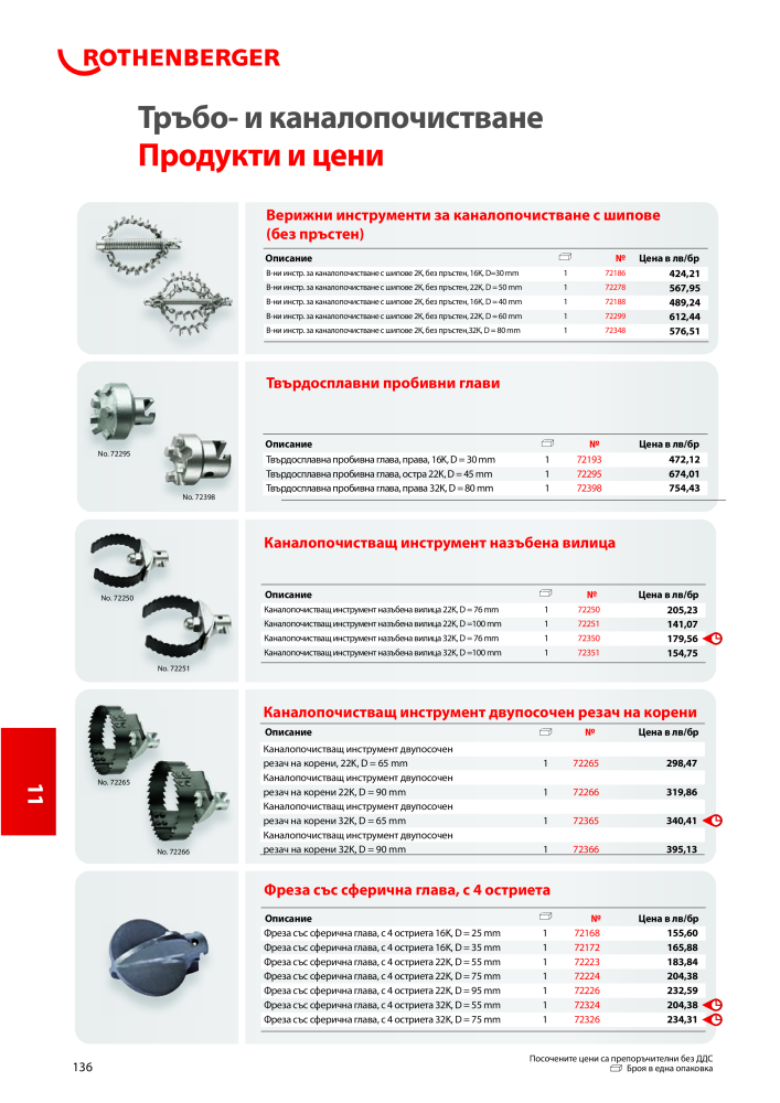 Rothenberger Основен каталог NR.: 20355 - Seite 136