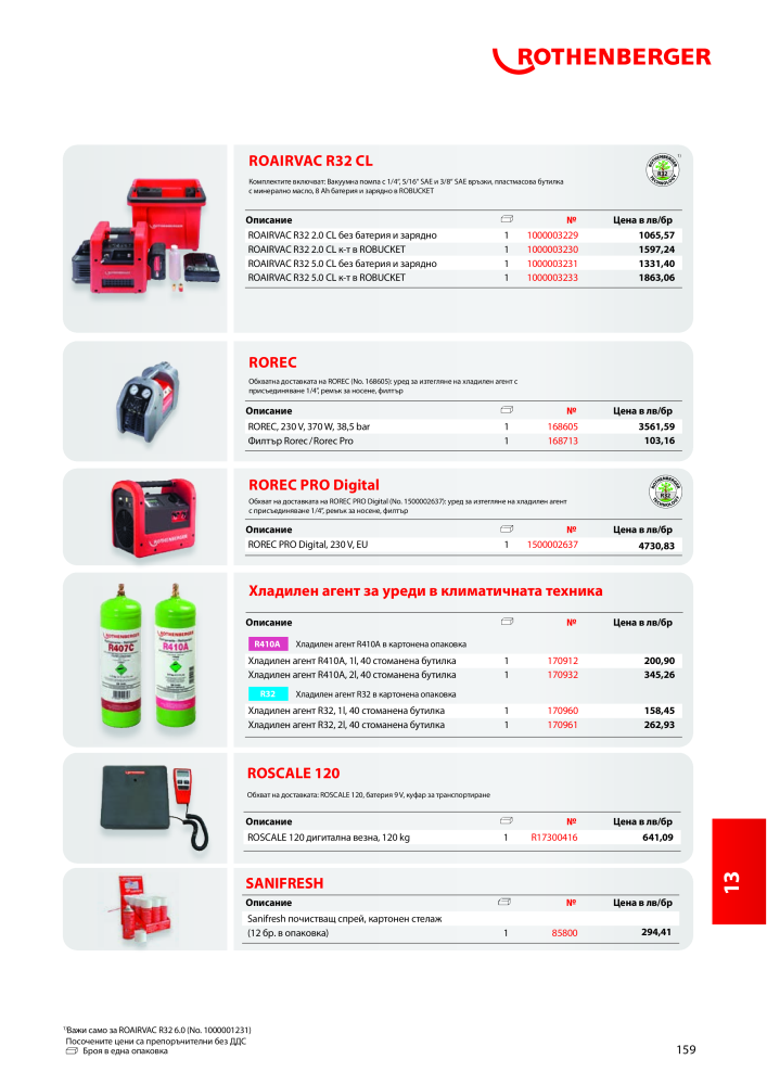Rothenberger Основен каталог Č. 20355 - Strana 159