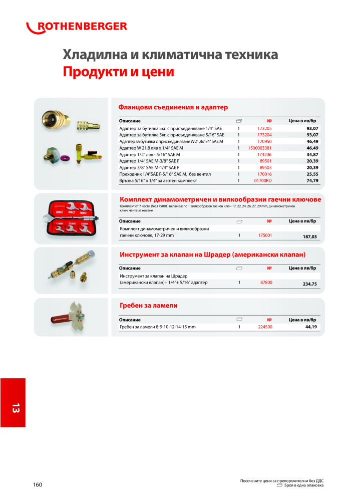 Rothenberger Основен каталог Nb. : 20355 - Page 160