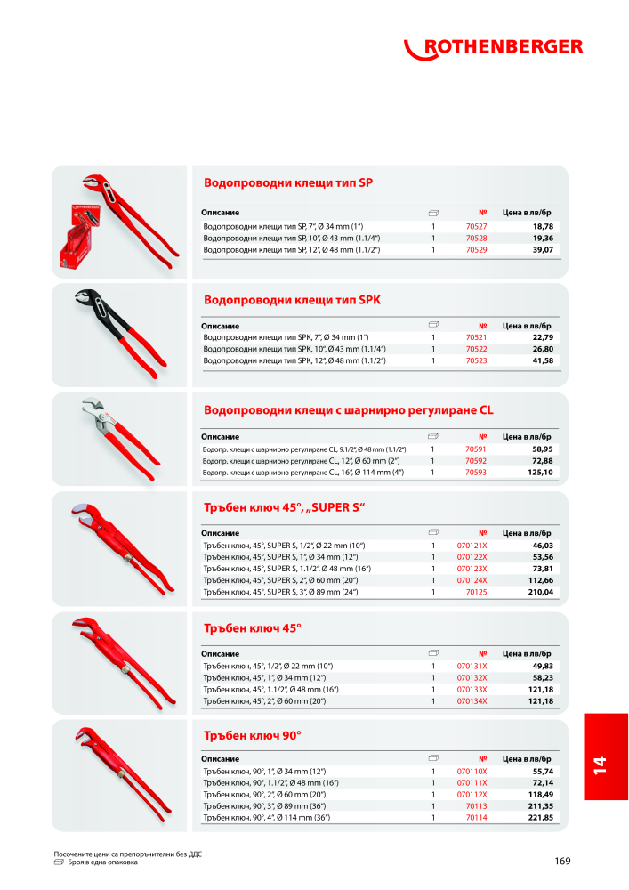 Rothenberger Основен каталог Č. 20355 - Strana 169