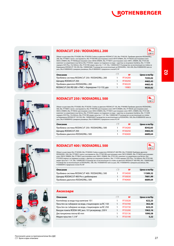 Rothenberger Основен каталог NR.: 20355 - Seite 27
