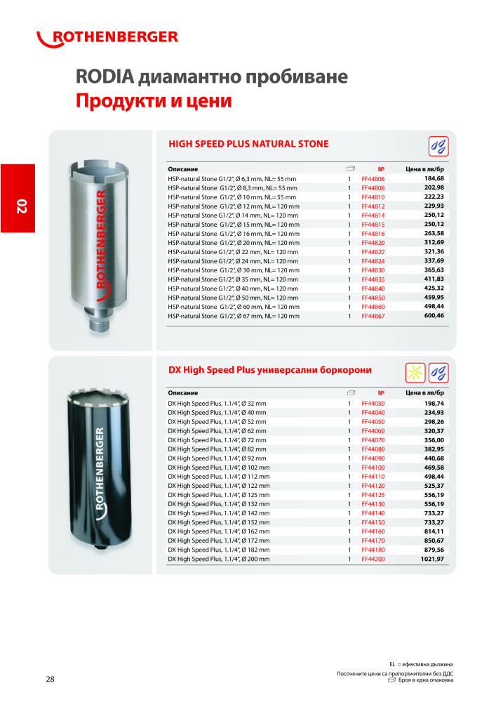 Rothenberger Основен каталог Č. 20355 - Strana 28
