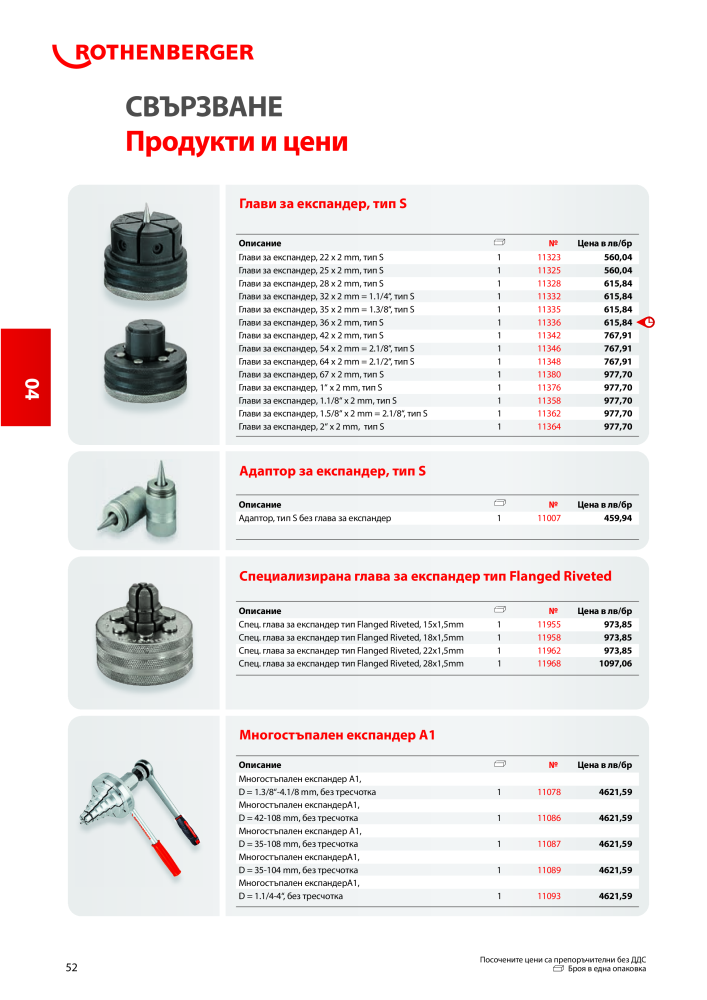 Rothenberger Основен каталог Č. 20355 - Strana 52