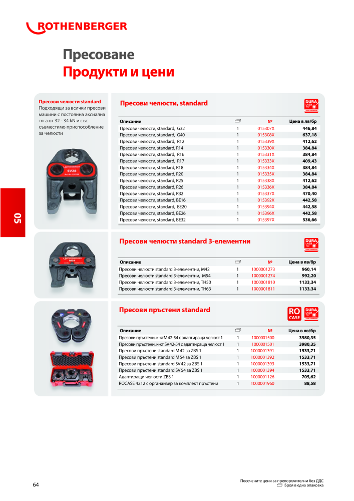 Rothenberger Основен каталог Nb. : 20355 - Page 64