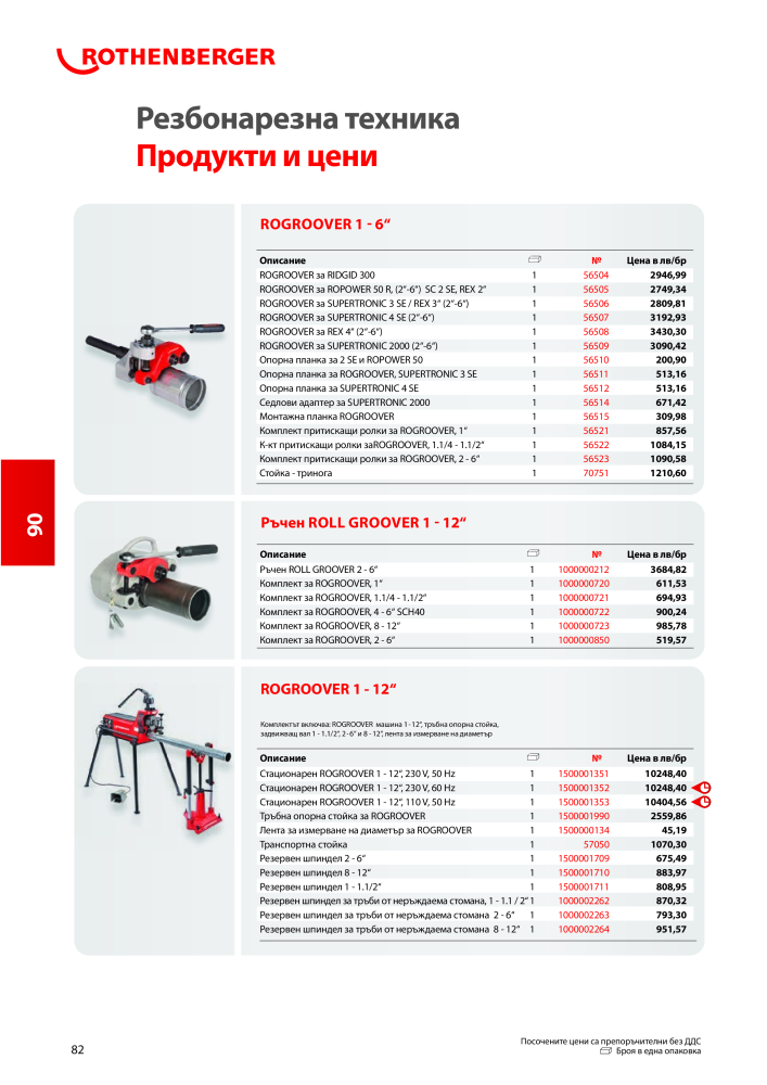 Rothenberger Основен каталог n.: 20355 - Pagina 82