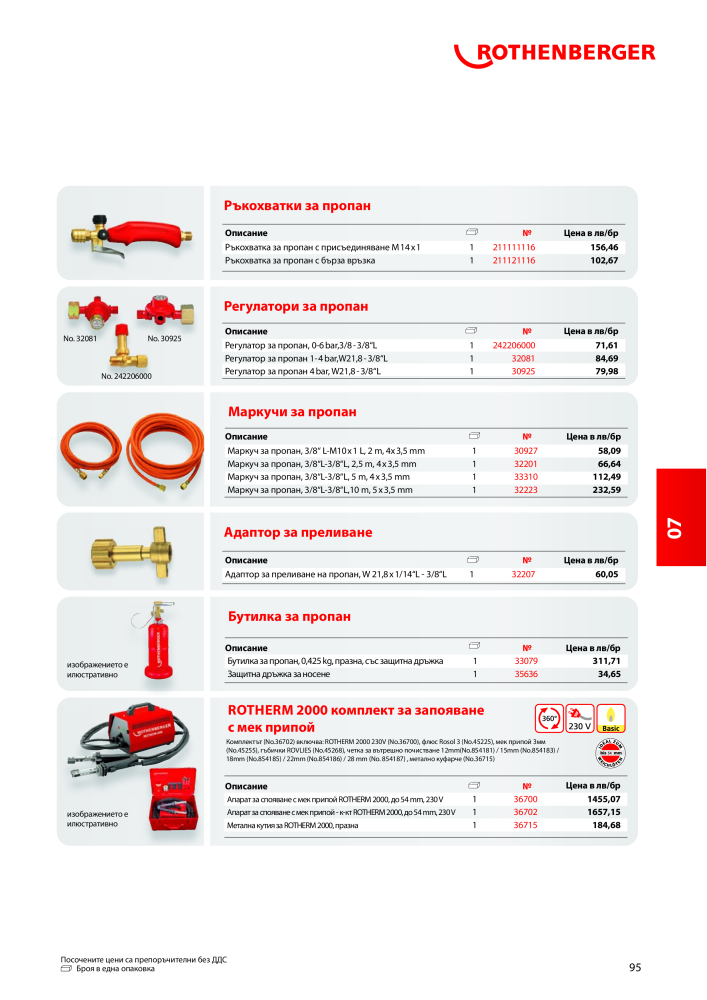 Rothenberger Основен каталог Nº: 20355 - Página 95