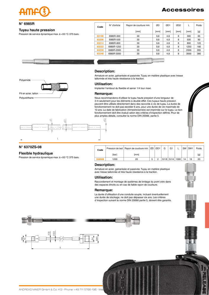 Catalogue AMF SYSTÈMES POINT ZÉRO Nº: 20364 - Página 149