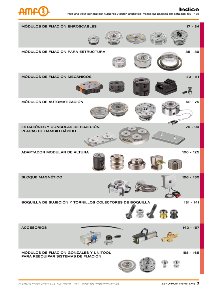Catálogo AMF SISTEMAS PUNTO CERO NO.: 20365 - Page 3