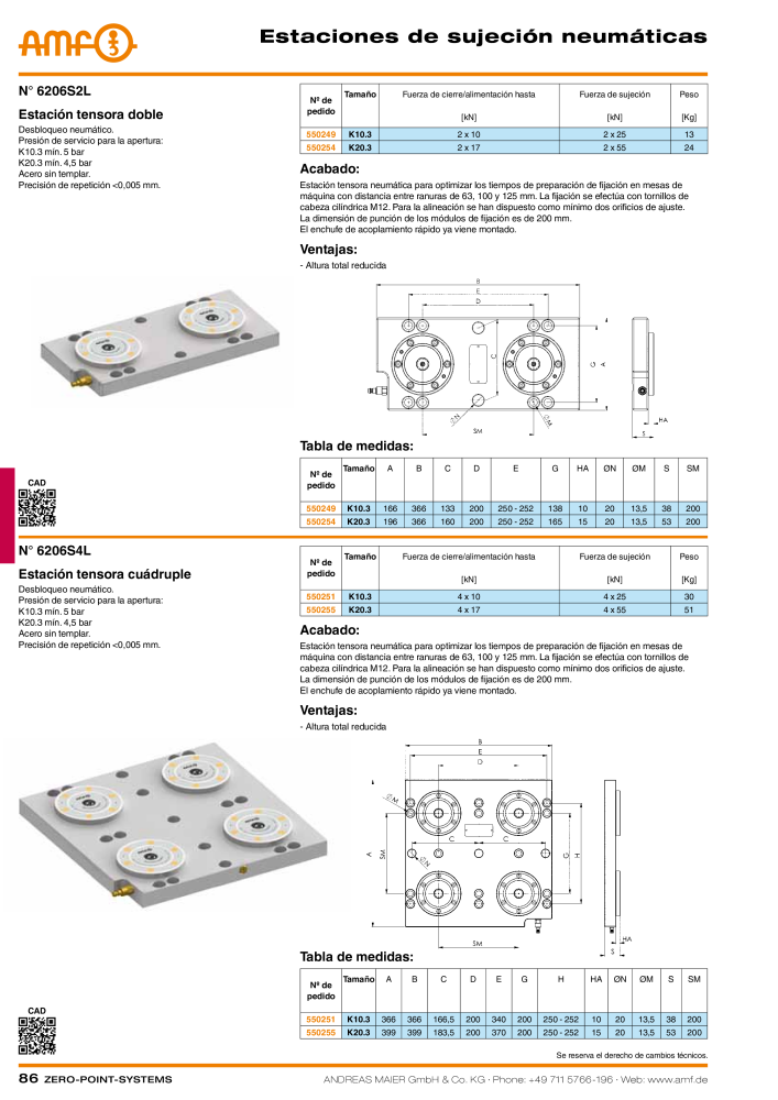 Catálogo AMF SISTEMAS PUNTO CERO NR.: 20365 - Seite 86