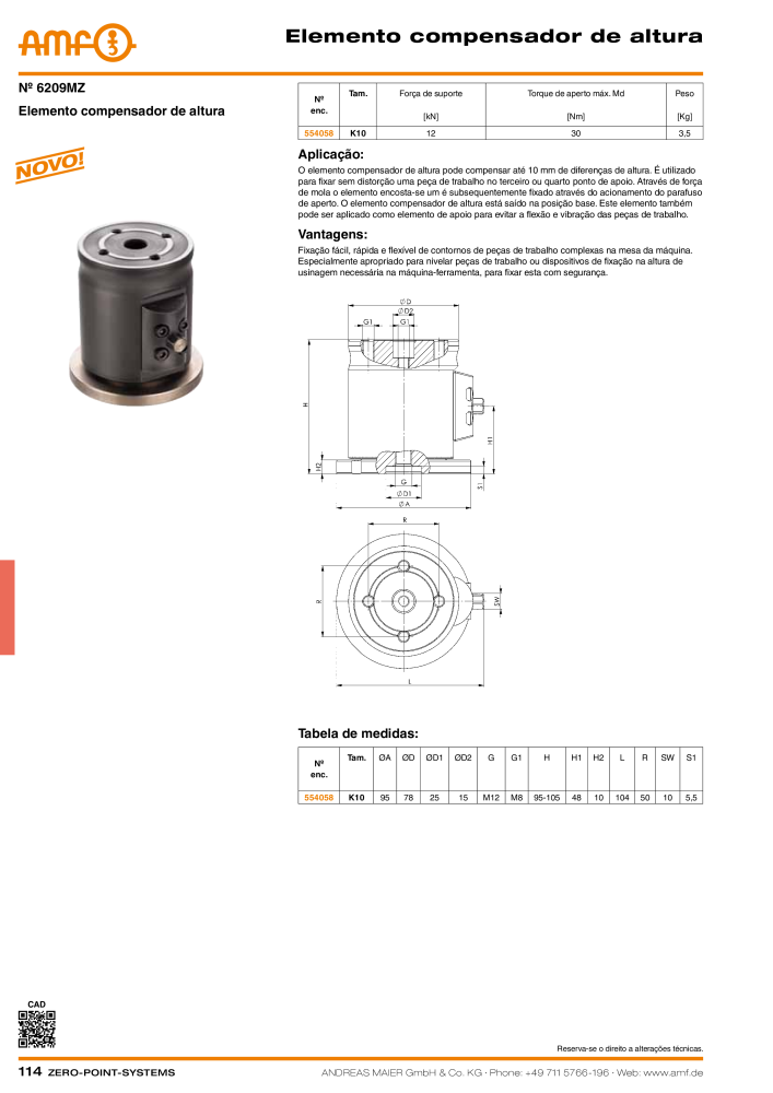 Catálogo AMF SISTEMAS DE PONTO ZERO NR.: 20366 - Seite 114