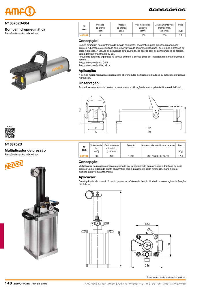 Catálogo AMF SISTEMAS DE PONTO ZERO NO.: 20366 - Page 148