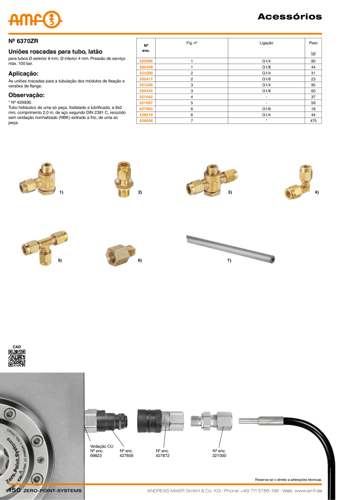 Catálogo AMF SISTEMAS DE PONTO ZERO NR.: 20366 - Seite 150