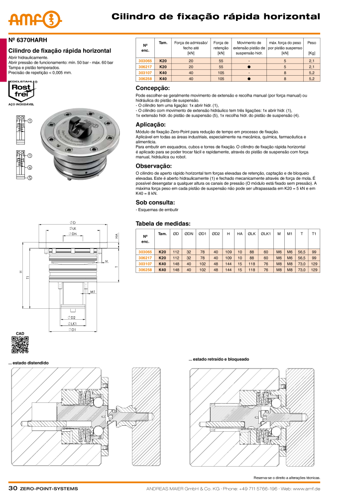 Catálogo AMF SISTEMAS DE PONTO ZERO Nb. : 20366 - Page 30