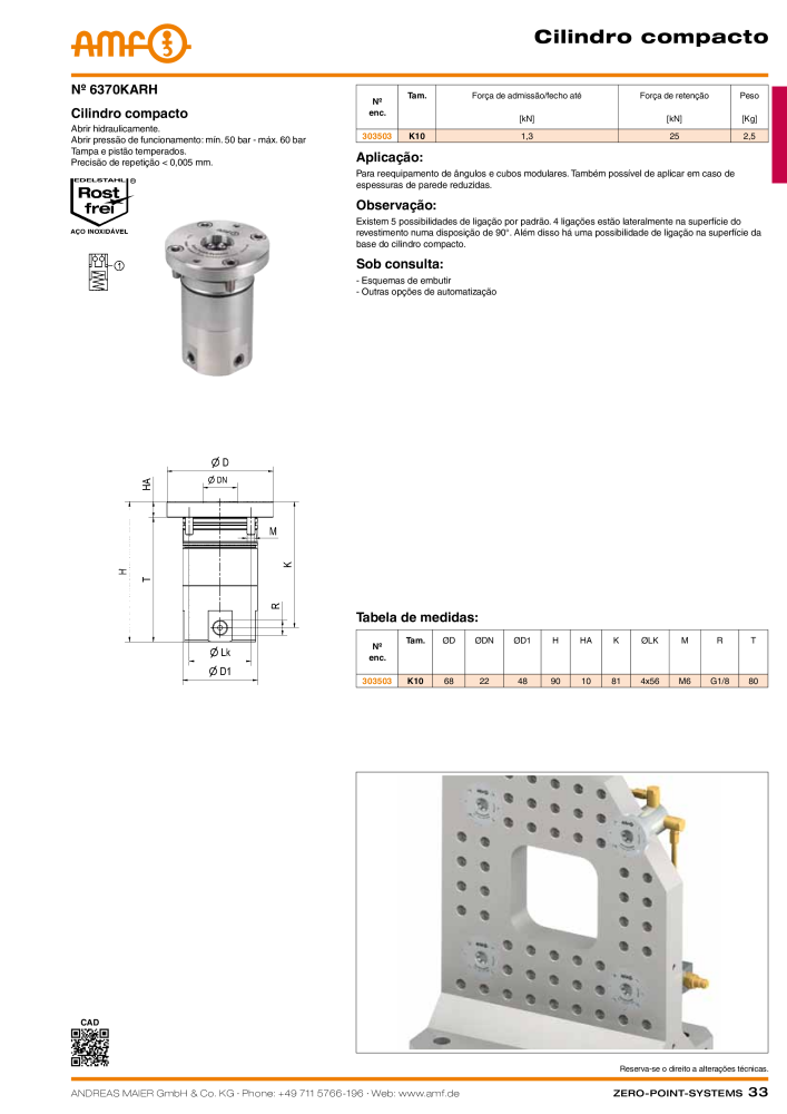 Catálogo AMF SISTEMAS DE PONTO ZERO NR.: 20366 - Seite 33