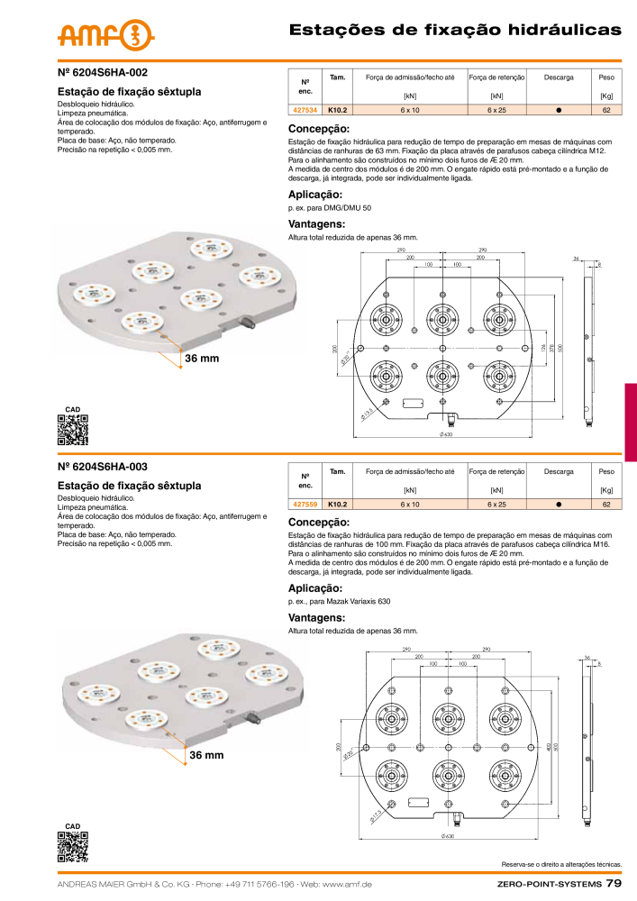 Catálogo AMF SISTEMAS DE PONTO ZERO NR.: 20366 - Seite 79