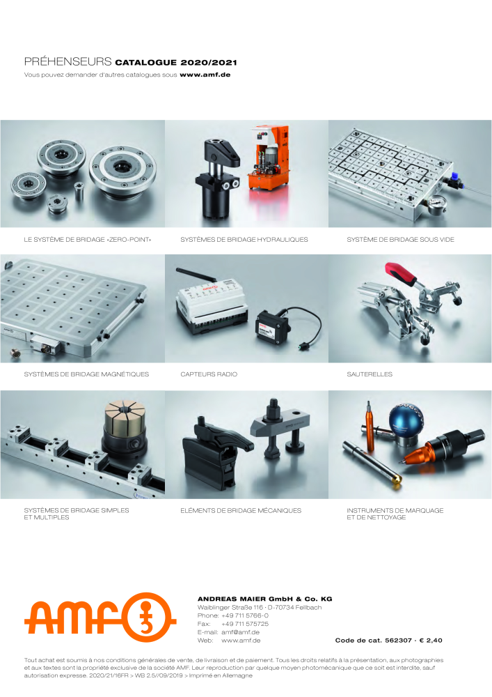 Pinces Catalogue AMF NR.: 20367 - Seite 20