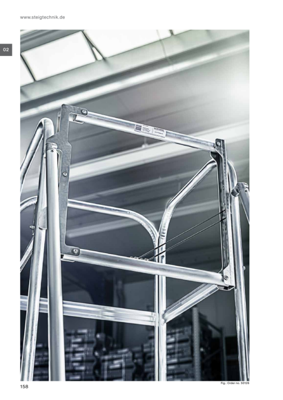 MUNK Platform ladder with castors 7 steps 303107