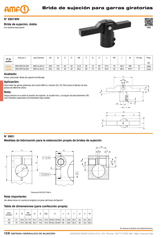 Catálogo AMF tecnología de sujeción hidráulica NR.: 20372 - Seite 128