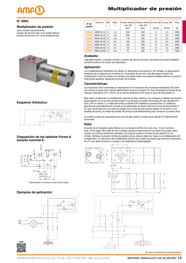 Catálogo AMF tecnología de sujeción hidráulica NR.: 20372 - Seite 13