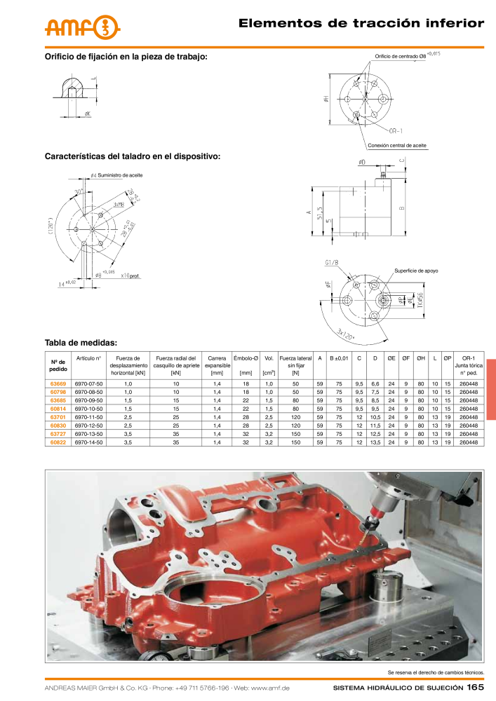 Catálogo AMF tecnología de sujeción hidráulica Nº: 20372 - Página 165