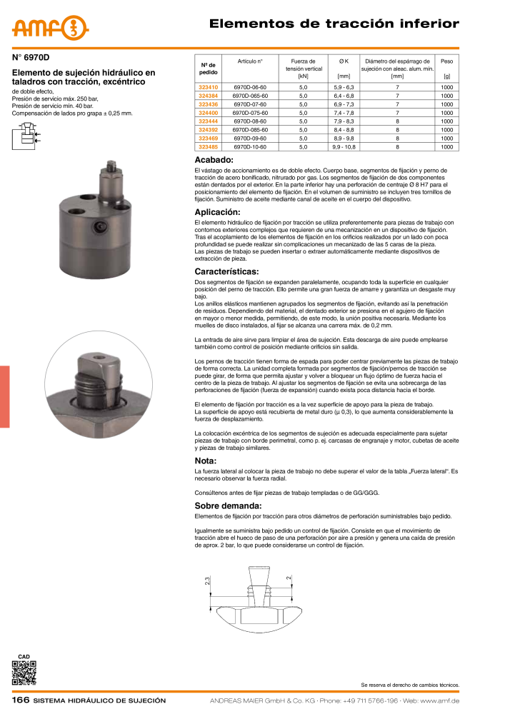 Catálogo AMF tecnología de sujeción hidráulica NR.: 20372 - Seite 166