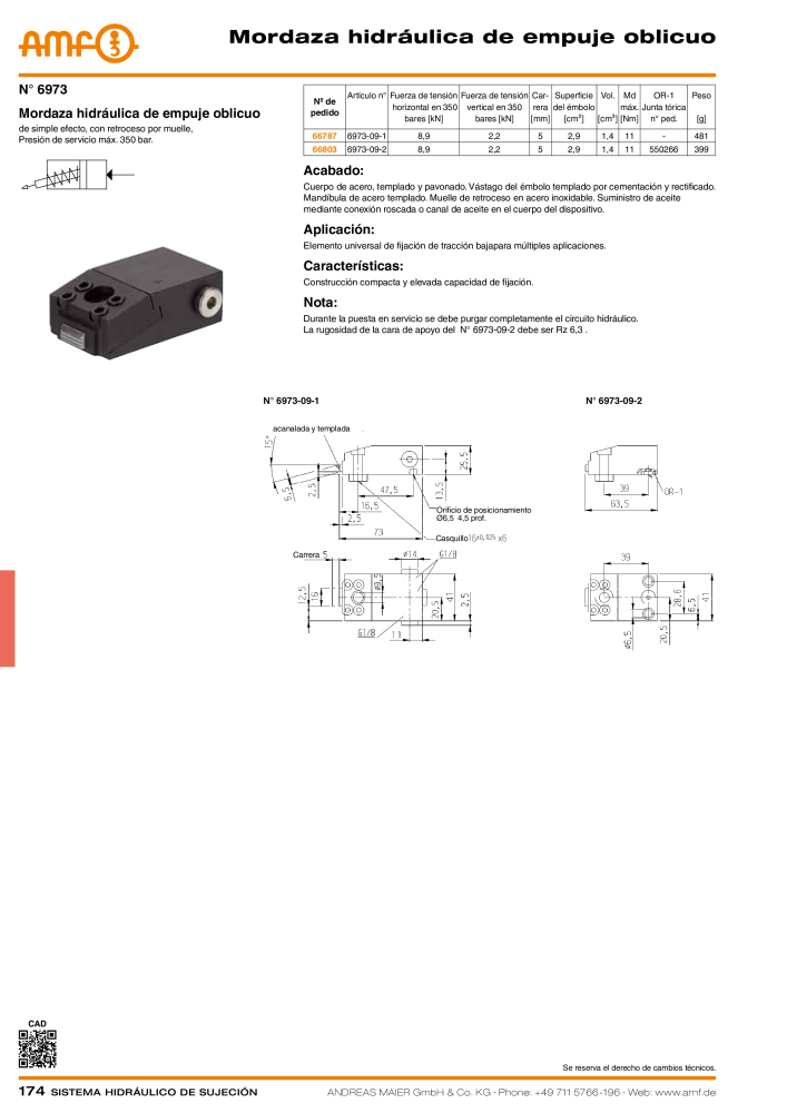Catálogo AMF tecnología de sujeción hidráulica Nº: 20372 - Página 174