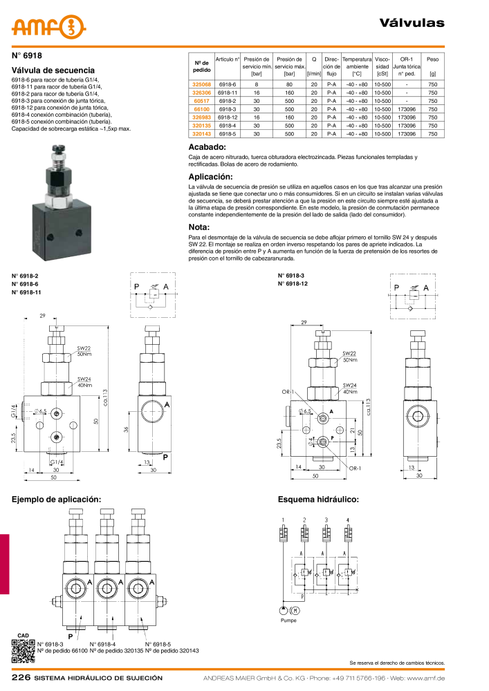 Catálogo AMF tecnología de sujeción hidráulica NR.: 20372 - Seite 226