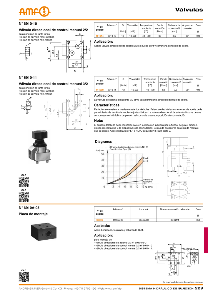 Catálogo AMF tecnología de sujeción hidráulica NO.: 20372 - Page 229