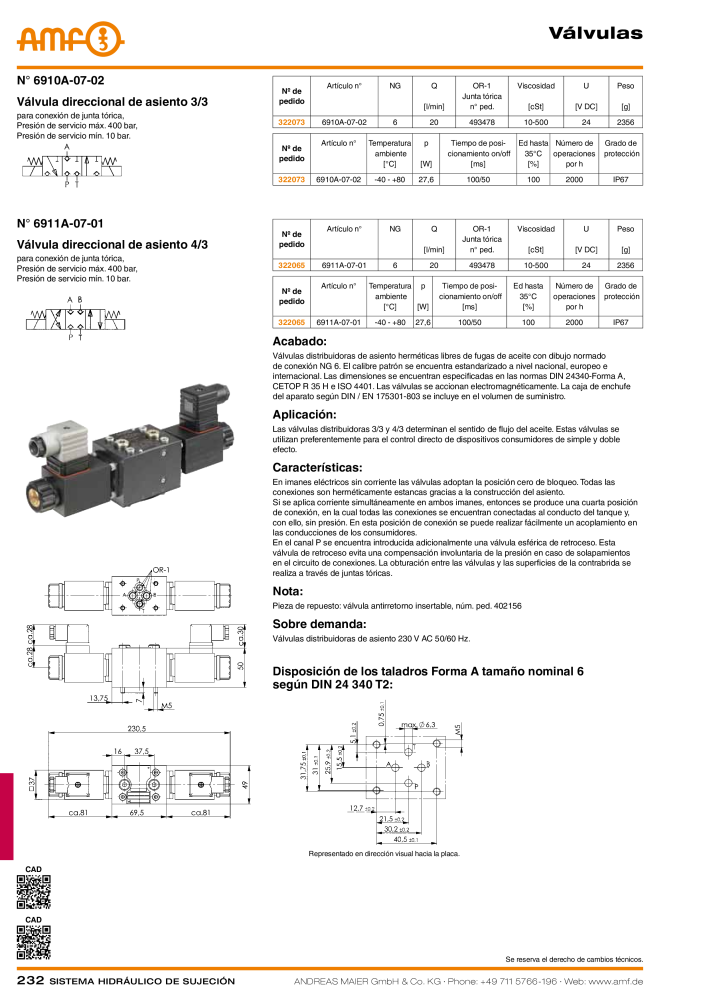 Catálogo AMF tecnología de sujeción hidráulica NO.: 20372 - Page 232