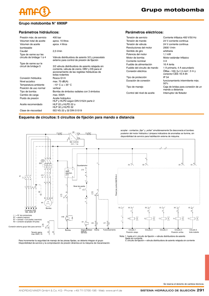 Catálogo AMF tecnología de sujeción hidráulica Nº: 20372 - Página 291